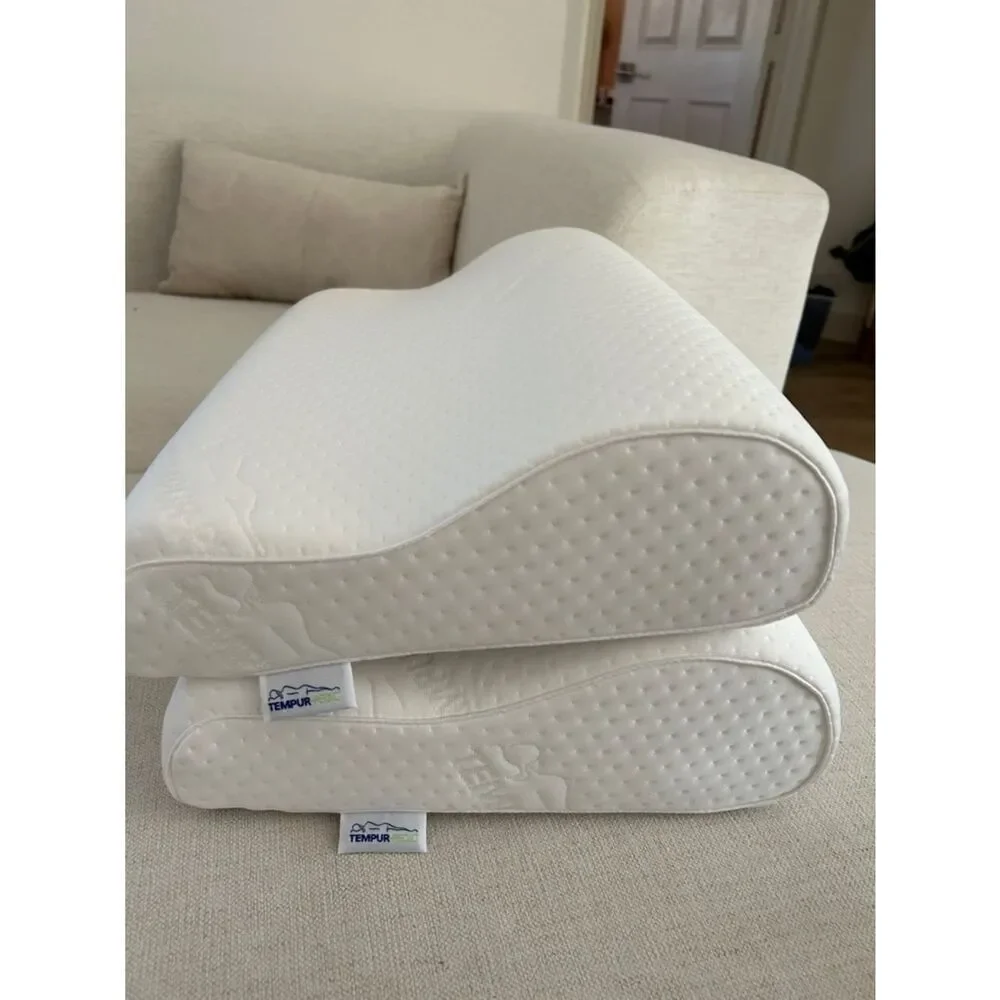 TEMPUR-Pedic TEMPUR-Neck Pillow, Medium Profile-2-Pack, White, NEW with box